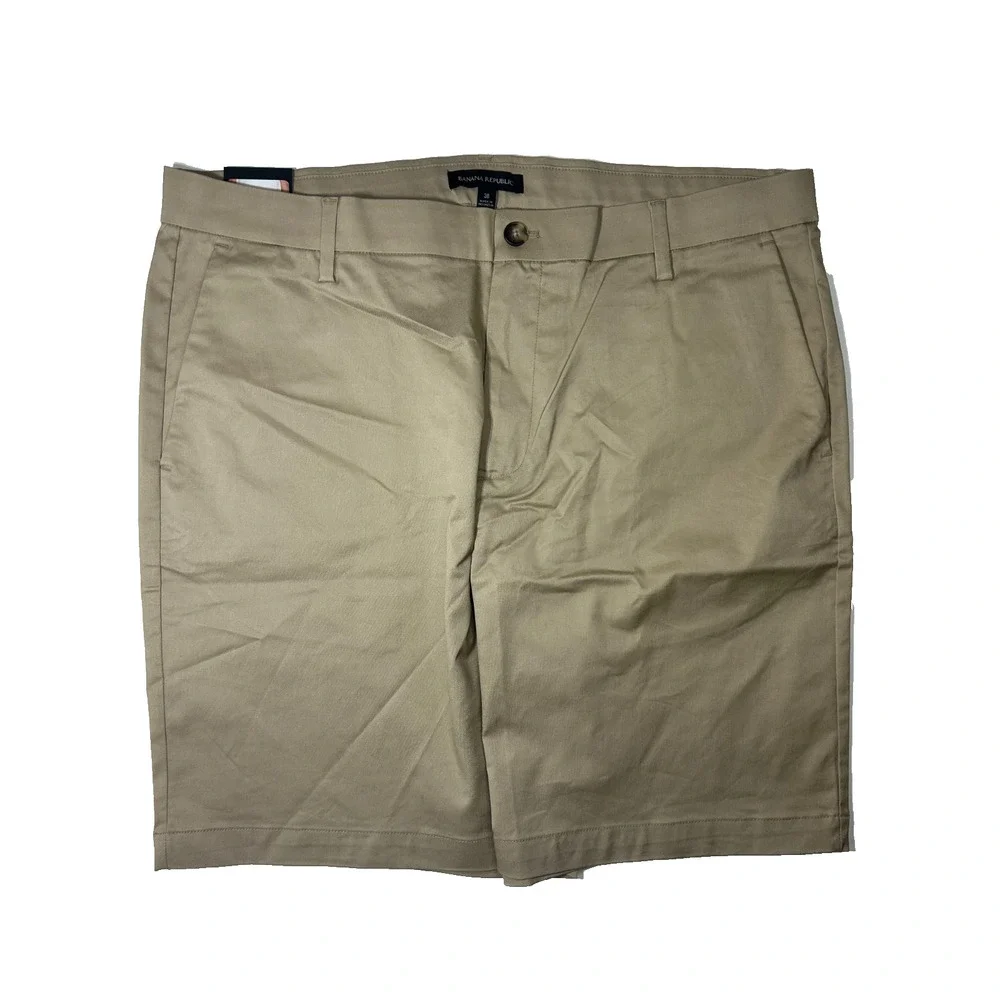 Banana Republic Men's Stretch Chino Shorts Khaki Size 38